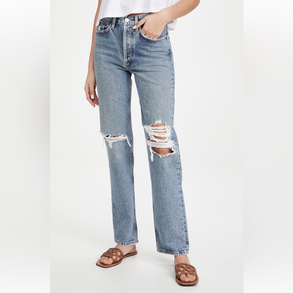 Agolde Lana Mid Rise Straight Jean size 26